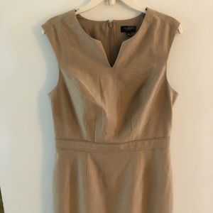 Limited beige sheath dress, size 10